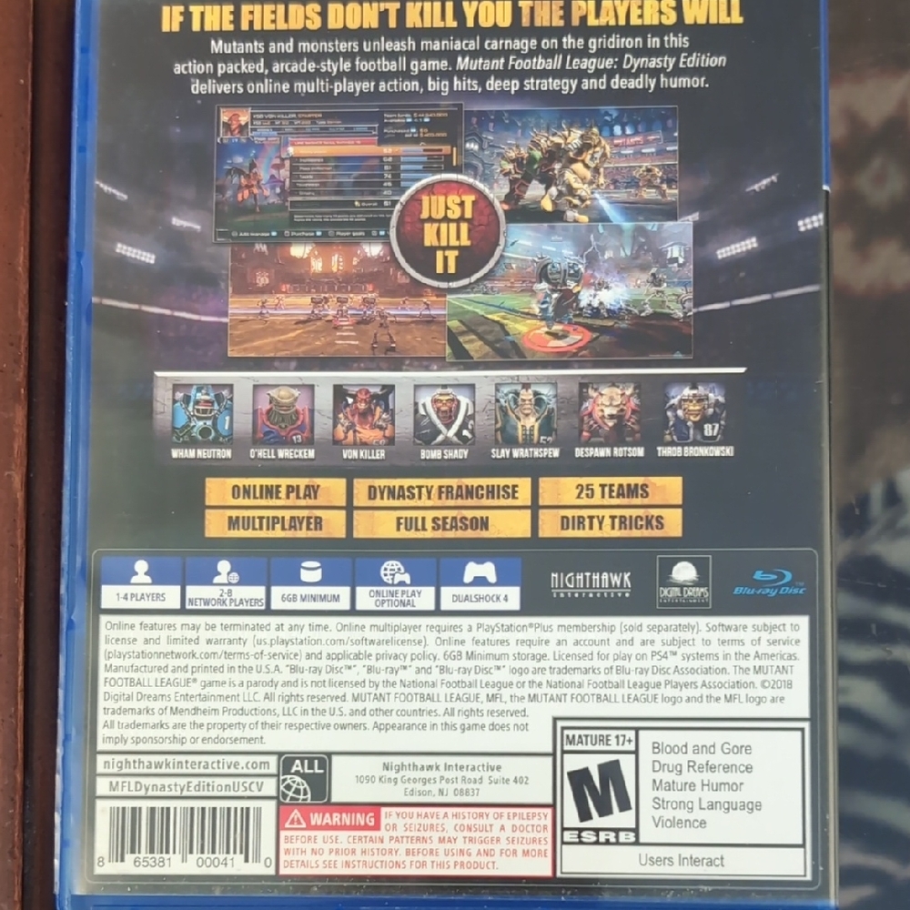 Sony PS4 Mutant Football League Dynasty Edition - Picture 3 of 3